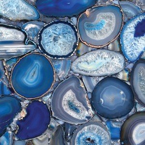Blue Agate tile — semi-precious stone