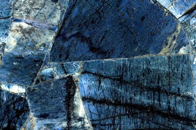 Dumortierite — semi precious slab