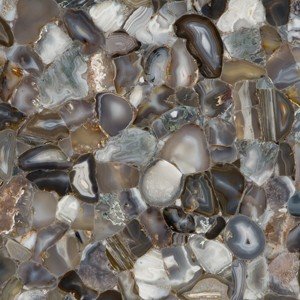 Grey Agate tile — semi-precious stone