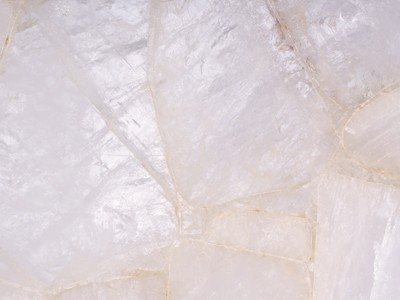 Ice Quartz surface, close up — semi-precious stone