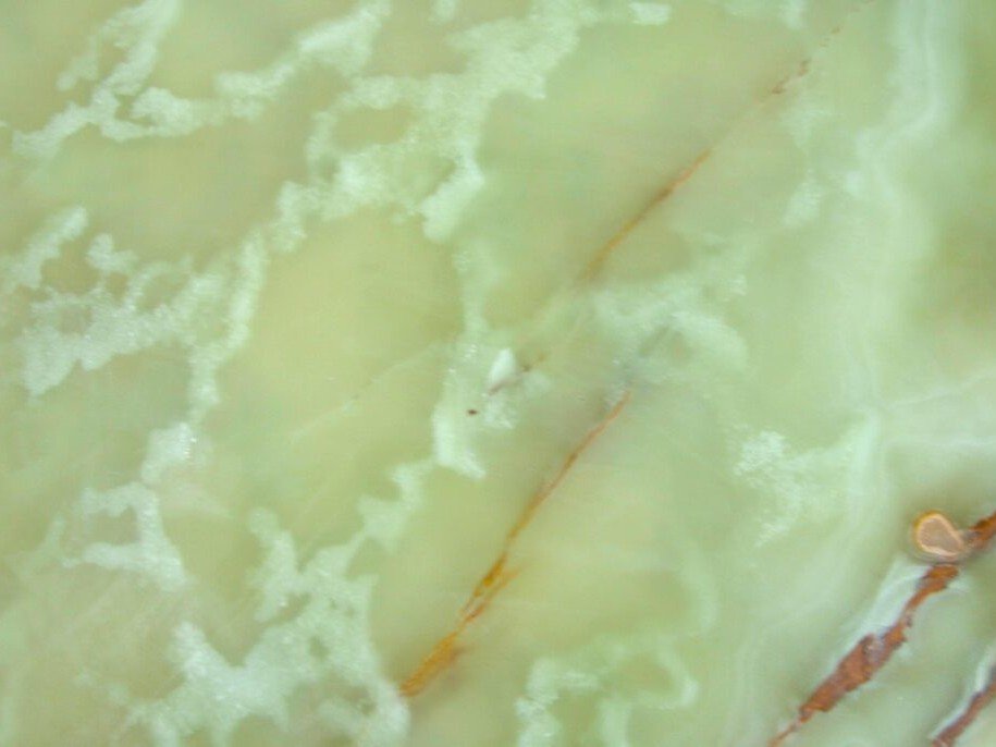 Light Green Onyx surface, close up — semi-precious stone